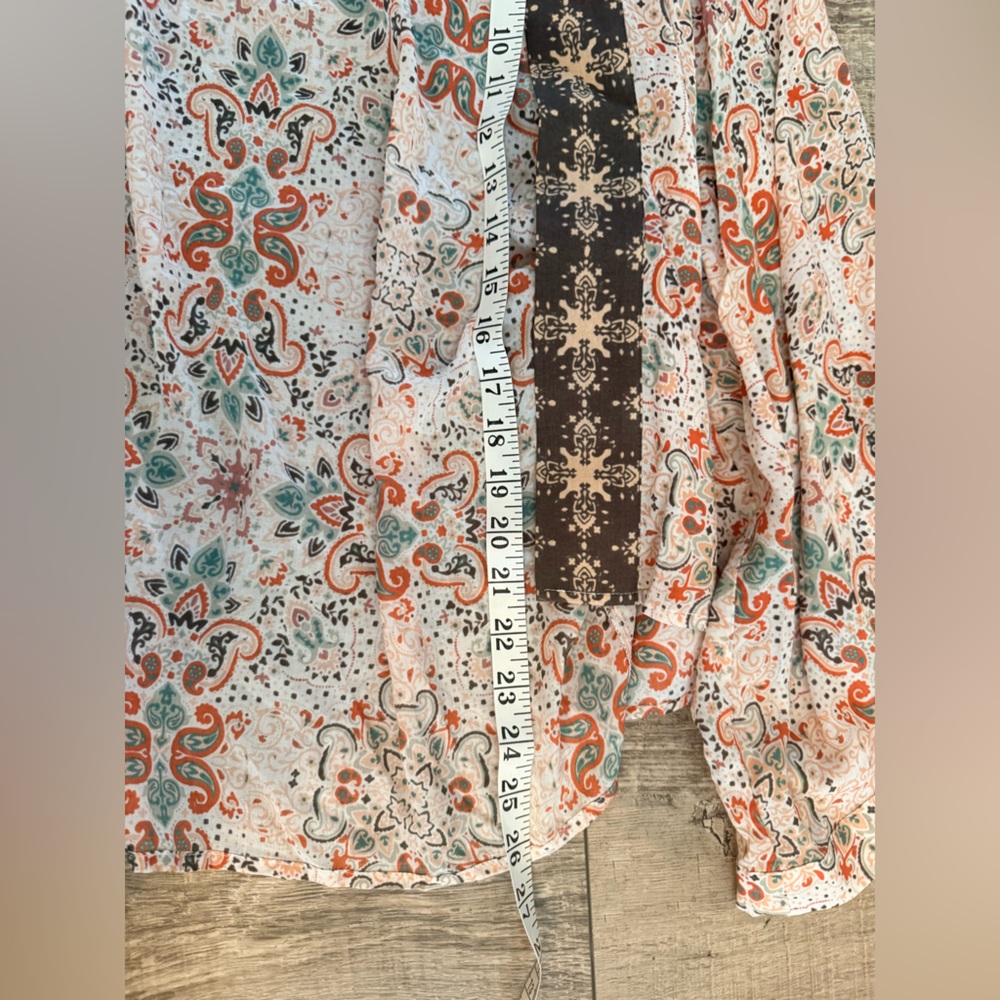 NWT Michael Stars Evereve Wide Sleeve Kimona Wrap One Size Paisley - Picture 7 of 7